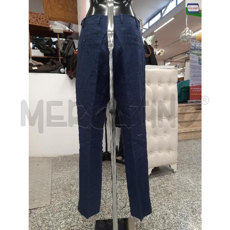 PANTALONE UOMO EREDI PISANO BLU TG48 100%LINO | Mercatino dell'Usato Roma rebibbia 2