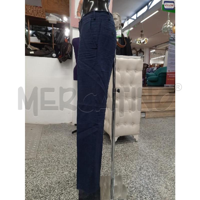 PANTALONE UOMO EREDI PISANO BLU TG48 100%LINO | Mercatino dell'Usato Roma rebibbia 3