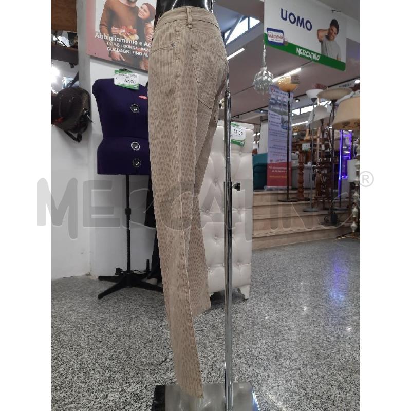 PANTALONE UOMO GAS BEIGE RIGHE TGM  | Mercatino dell'Usato Roma rebibbia 3