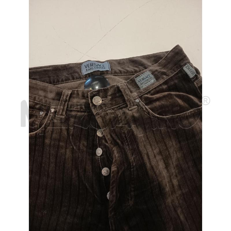 PANTALONE UOMO VERSACE COUTURE DA RIV VELLUTO MARRONE | Mercatino dell'Usato Roma rebibbia 2