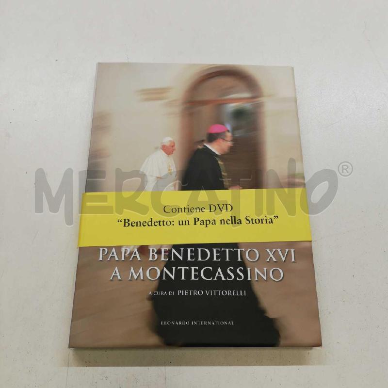 PAPA BENEDETTO XVI A MONTECASSINO + DVD | Mercatino dell'Usato Roma rebibbia 1