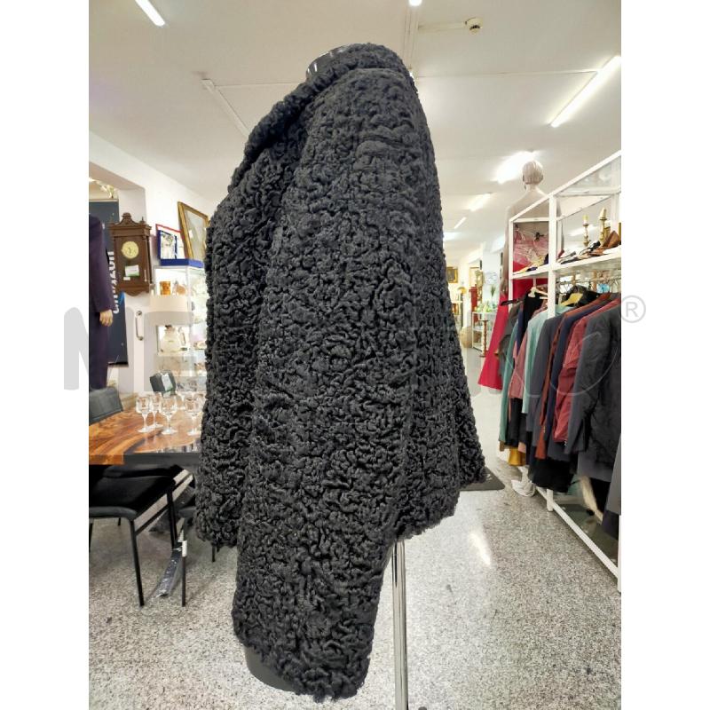 PELLICCIOTTO DONNA NERA ASTRACAN | Mercatino dell'Usato Roma rebibbia 3