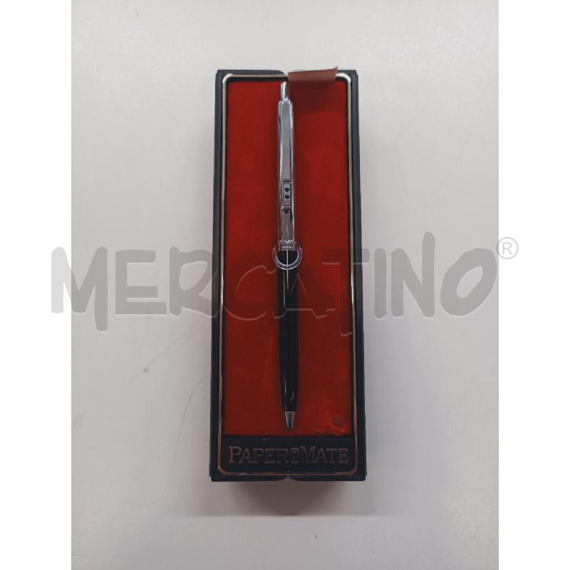PENNA SFERA PAPERMATE  DOUBLE HEART NERA CROMO | Mercatino dell'Usato Roma rebibbia 1