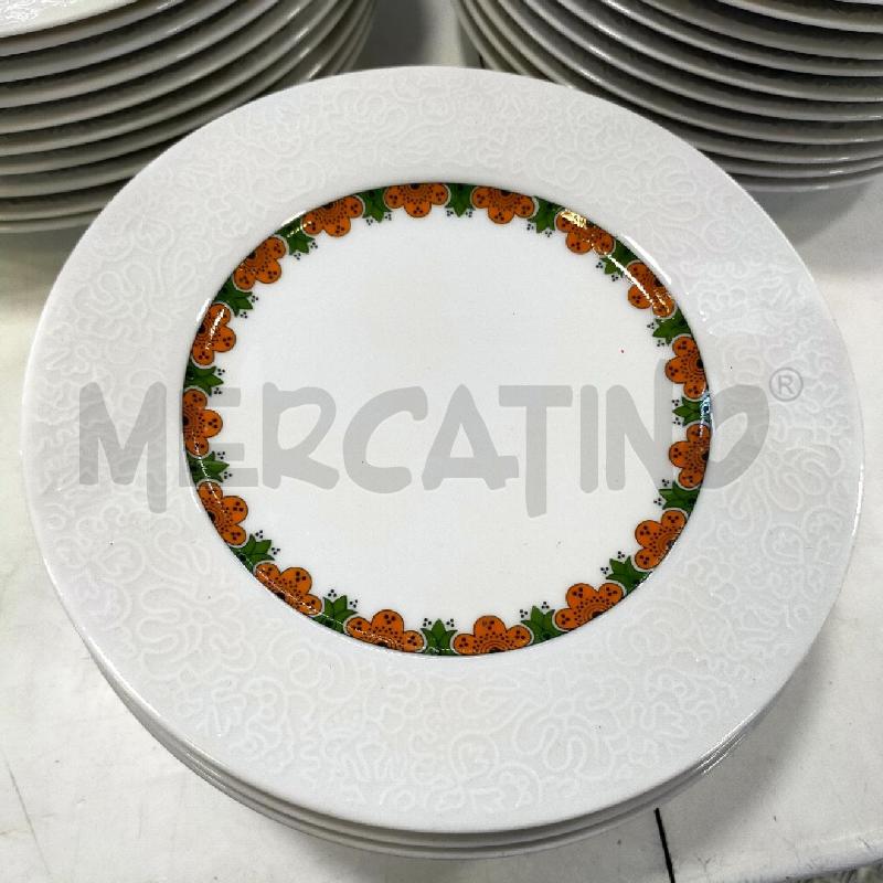 PIATTI BAVARIA DEC FIORI ARANCIONI 30PZ+4PORTATE | Mercatino dell'Usato Roma rebibbia 2