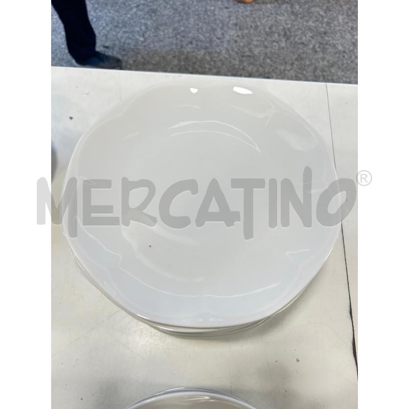 PIATTI CERAM BIANCA LUBIANA 24PZ | Mercatino dell'Usato Roma rebibbia 2