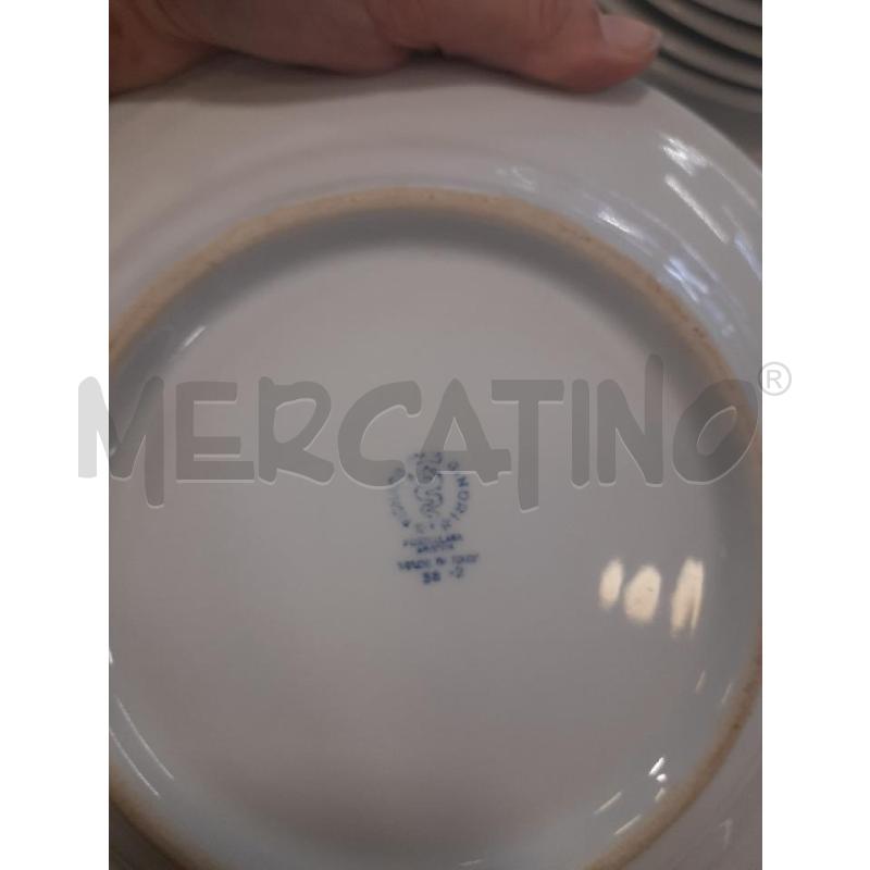 PIATTI CERAM BIANCA RICHARD GINORI 9PZ | Mercatino dell'Usato Roma rebibbia 4