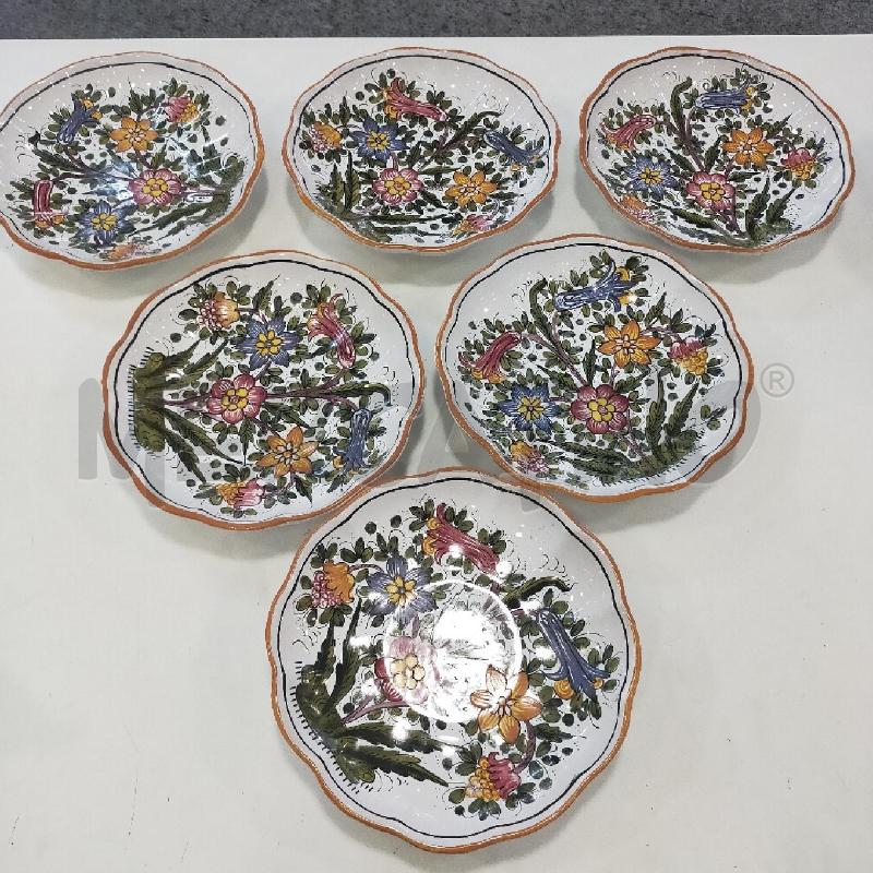 PIATTI DA MURO KAMARS CHIUSI FIORI DIP 6PZ | Mercatino dell'Usato Roma rebibbia 1