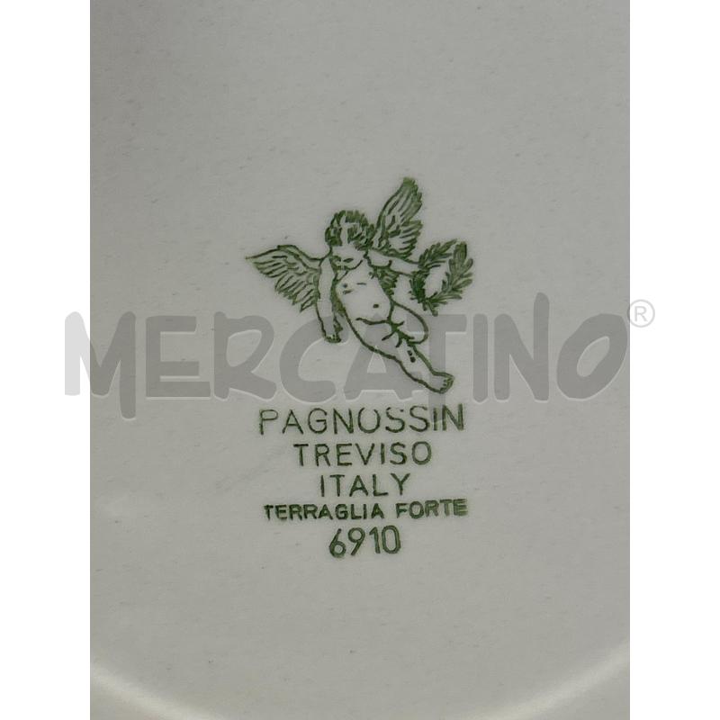 PIATTI PAGNOSSIN TREIVSO FIORI B DOR 12PZ | Mercatino dell'Usato Roma rebibbia 2