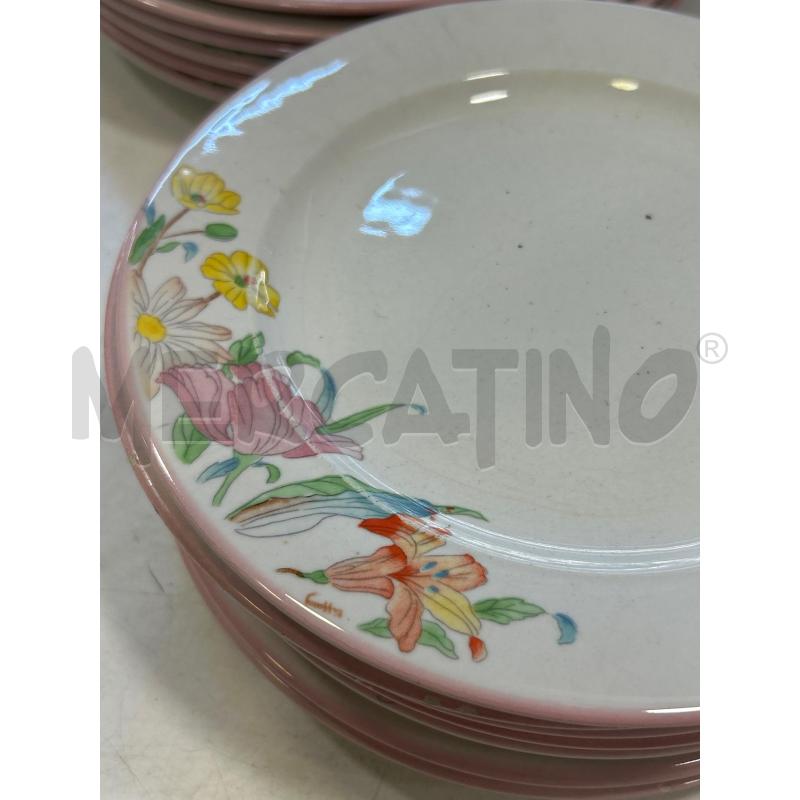 PIATTI PZ.18 TIFFANY B ROSA FIORI DA RIV | Mercatino dell'Usato Roma rebibbia 2