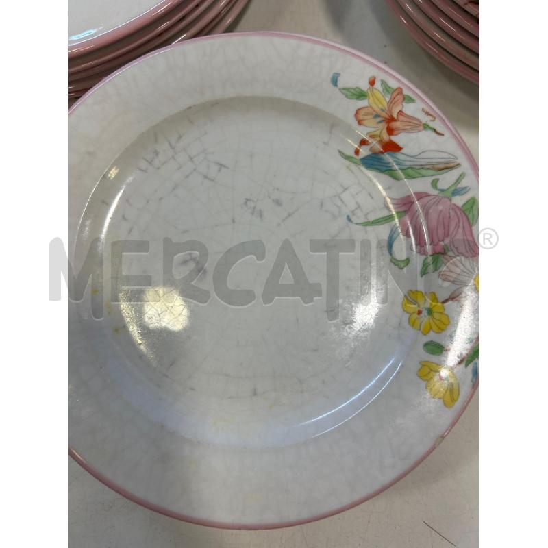 PIATTI PZ.18 TIFFANY B ROSA FIORI DA RIV | Mercatino dell'Usato Roma rebibbia 4