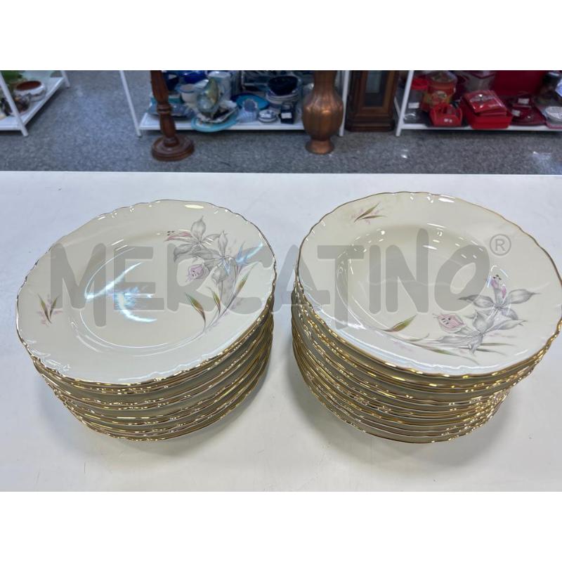 PIATTI RICHARD GINORI ITALY FIORI ROSA B DOR 24PZ | Mercatino dell'Usato Roma rebibbia 1