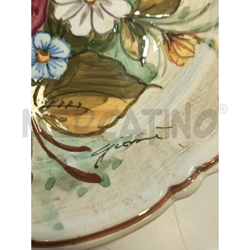 PIATTO BACCIOLINI FIORI COLORATI | Mercatino dell'Usato Roma rebibbia 3
