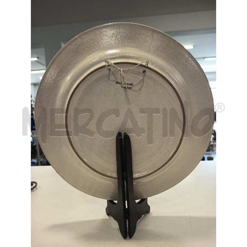 PIATTO CERAMICA VIETRI AVALLONE FIORI B ARANCIO | Mercatino dell'Usato Roma rebibbia 2