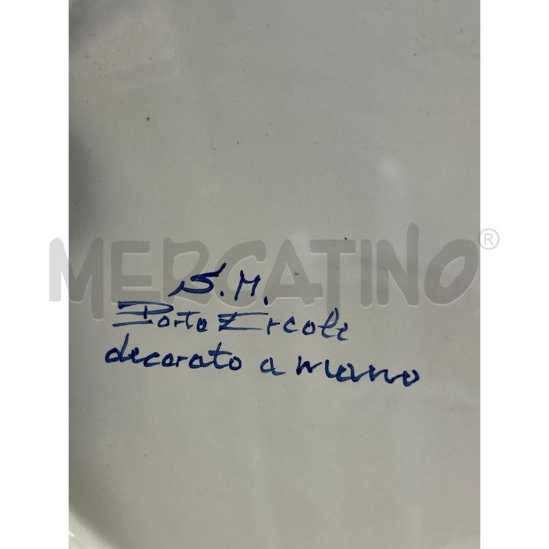 PIATTO DA MURO DIS BLU PORTO ERCOLE DA RIV | Mercatino dell'Usato Roma rebibbia 3