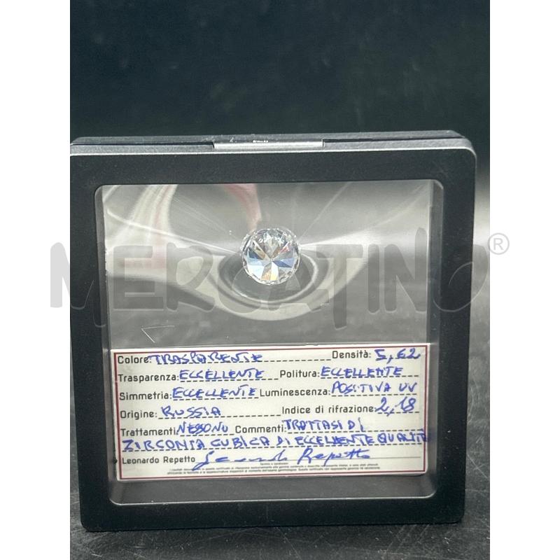 PIETRA ZIRCONIA CUBICA PURISSIMA 14.65CT | Mercatino dell'Usato Roma rebibbia 2