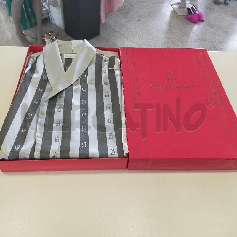 PIGIAMA DONNA  ROBERTA DI CAMERINOGRIGIO  RIGHE  | Mercatino dell'Usato Roma rebibbia 1