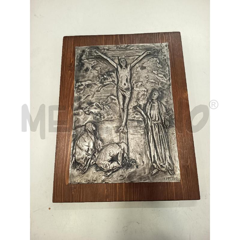 PLACCA CROMO CROCEFISSIONE MULTIPLA 117/200 UTET | Mercatino dell'Usato Roma rebibbia 1