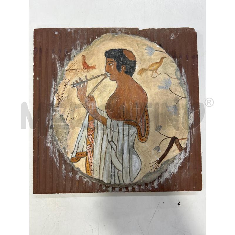 PLACCA DECORATIVA SU PIASTRELLA SUONATORE  | Mercatino dell'Usato Roma rebibbia 1