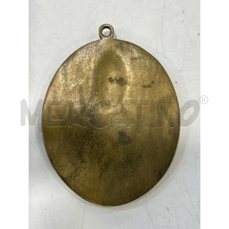 PLACCA OTTONE MADONNA SMALTATA | Mercatino dell'Usato Roma rebibbia 2