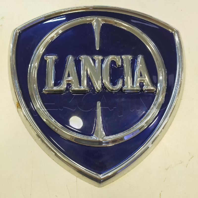 PLACCA PLASTICA FIAT LANCIA CROMO BLU | Mercatino dell'Usato Roma rebibbia 1