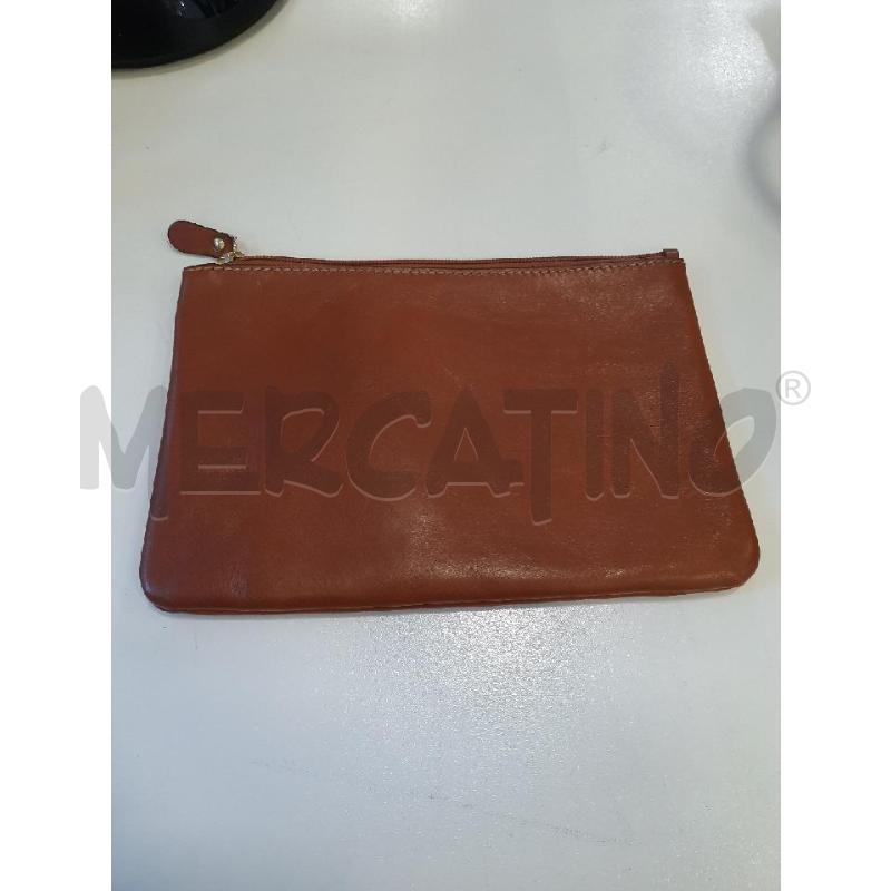 POCHETTE A MANO BRIC'S MARRONE VERA PELLE | Mercatino dell'Usato Roma rebibbia 3