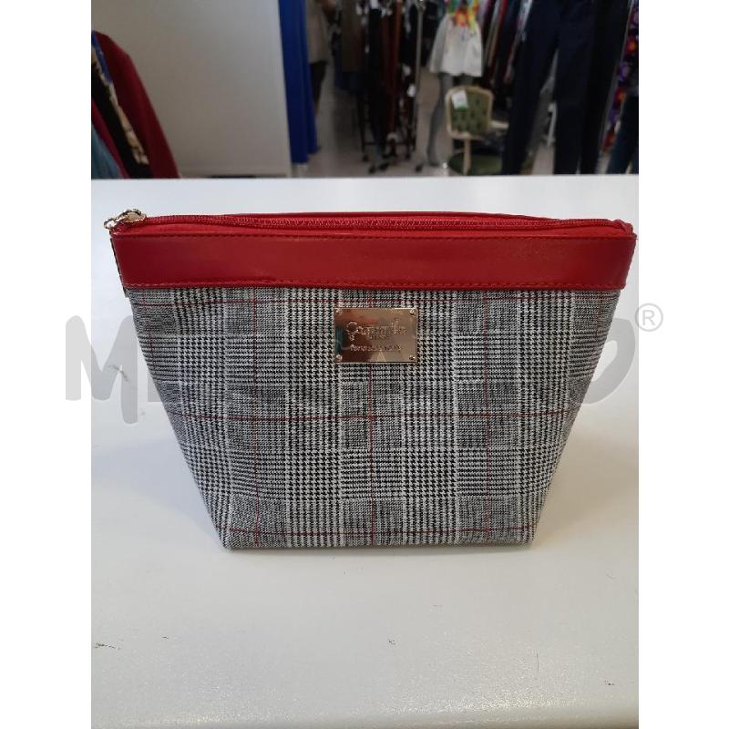 POCHETTE CAMOMILLA GRIGIA ROSSA | Mercatino dell'Usato Roma rebibbia 1