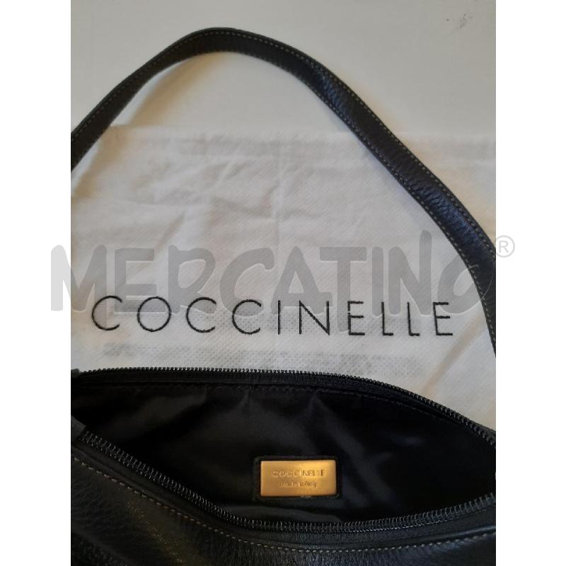 POCHETTE COCCINELLE NERA PELLE DET DOR  | Mercatino dell'Usato Roma rebibbia 2
