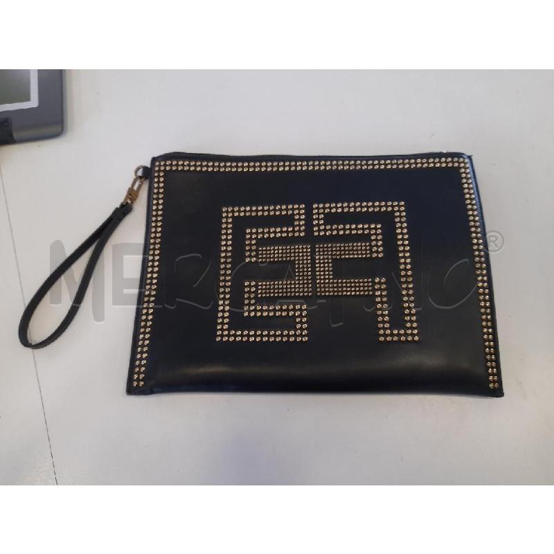 POCHETTE ELISABETTA FRANCHI NERA BORCHIE DOR  | Mercatino dell'Usato Roma rebibbia 1
