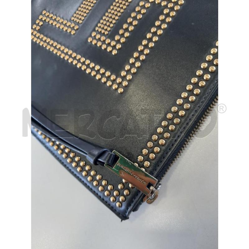 POCHETTE ELISABETTA FRANCHI NERA BORCHIE DOR  | Mercatino dell'Usato Roma rebibbia 3
