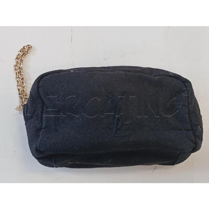 POCHETTE YSL PARFUMS NERA CATENELLA DORATA | Mercatino dell'Usato Roma rebibbia 1