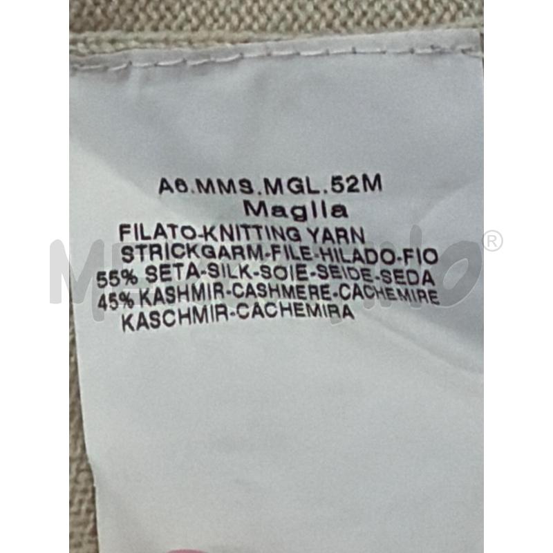 POLO DONNA MAX MARA BEIGE SETA CACHEMERE | Mercatino dell'Usato Roma rebibbia 3