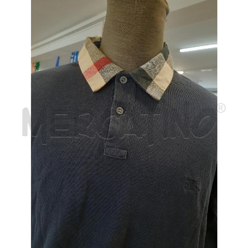 POLO UOMO BURBERRY BLU | Mercatino dell'Usato Roma rebibbia 2