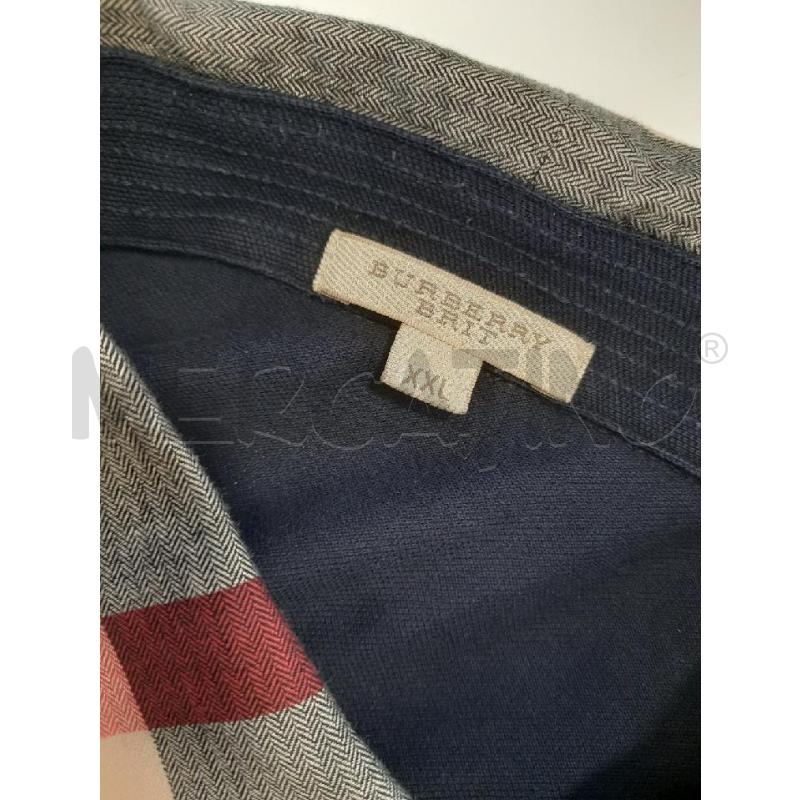 POLO UOMO BURBERRY BLU | Mercatino dell'Usato Roma rebibbia 3
