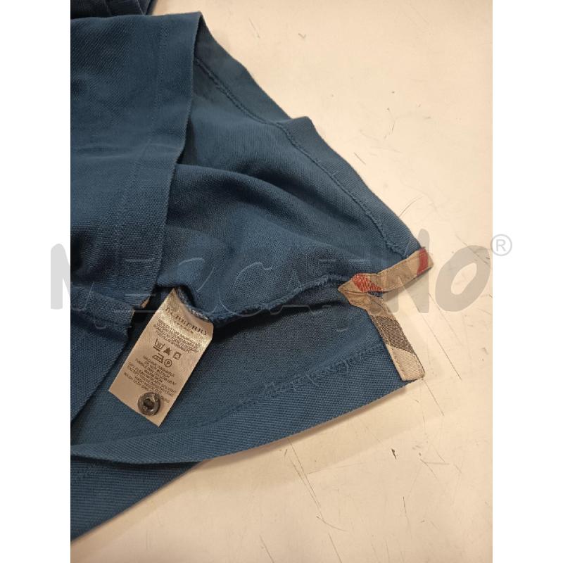 POLO UOMO BURBERRY COLOR PETROLIO | Mercatino dell'Usato Roma rebibbia 4