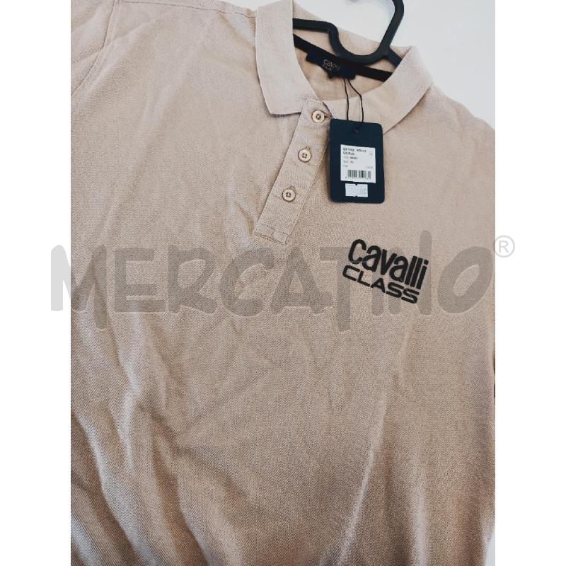 POLO UOMO CAVALLI CLASS BEIGE CARTELLINATA | Mercatino dell'Usato Roma rebibbia 1