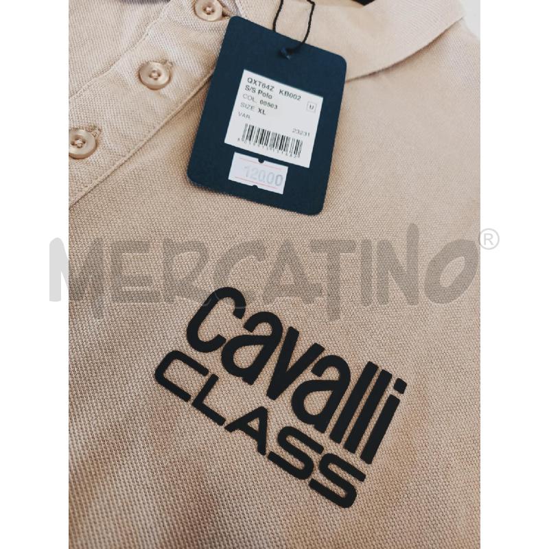 POLO UOMO CAVALLI CLASS BEIGE CARTELLINATA | Mercatino dell'Usato Roma rebibbia 2