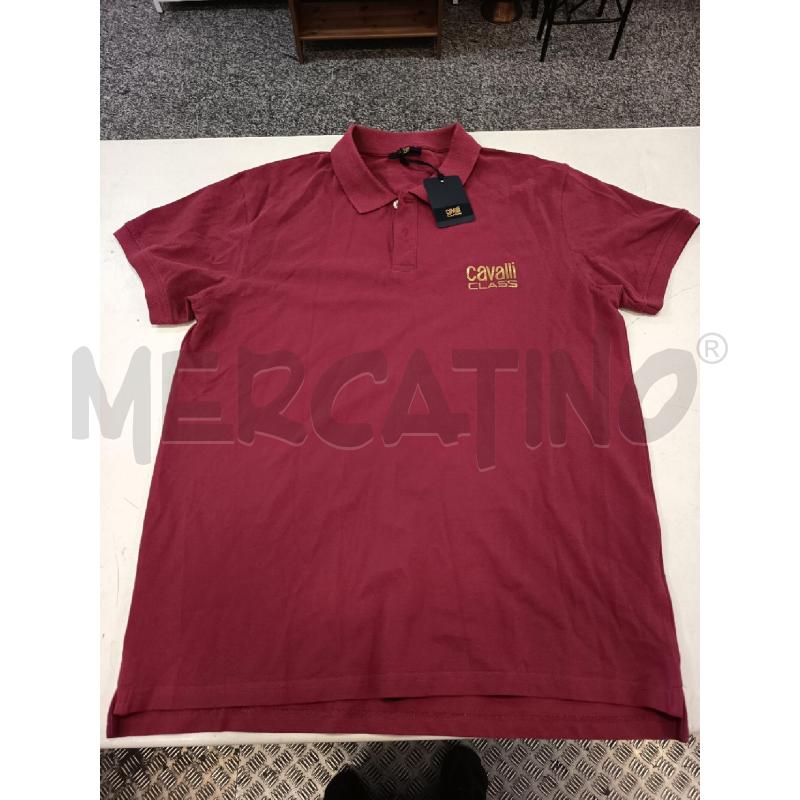 POLO UOMO CAVALLI CLASS BORDEAUX TGXL | Mercatino dell'Usato Roma rebibbia 1