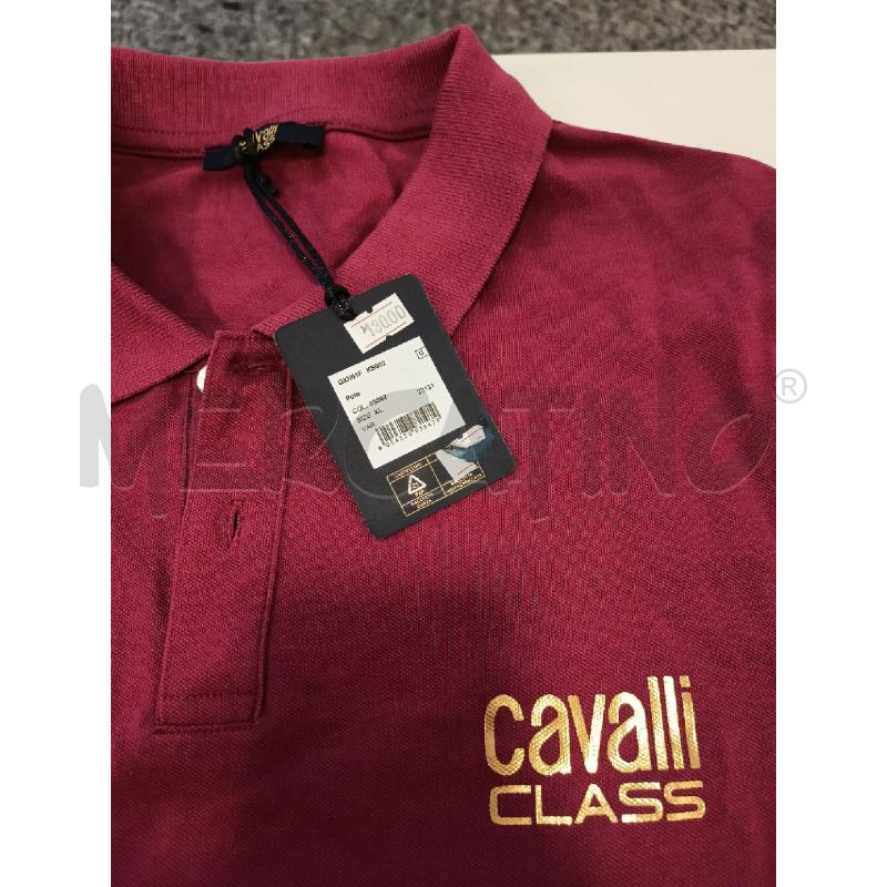 POLO UOMO CAVALLI CLASS BORDEAUX TGXL | Mercatino dell'Usato Roma rebibbia 2