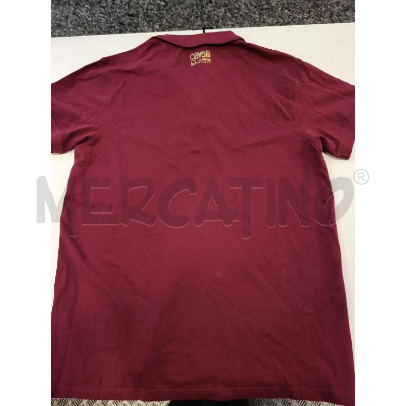 POLO UOMO CAVALLI CLASS BORDEAUX TGXL | Mercatino dell'Usato Roma rebibbia 3