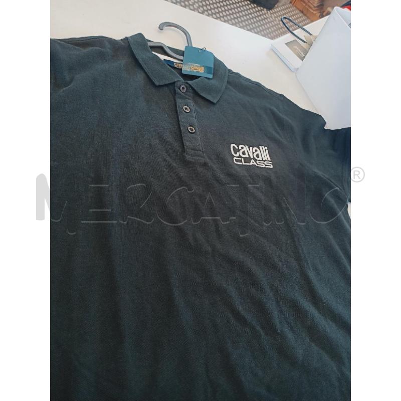 POLO UOMO CAVALLI CLASS NERA CARTELLINATA | Mercatino dell'Usato Roma rebibbia 1