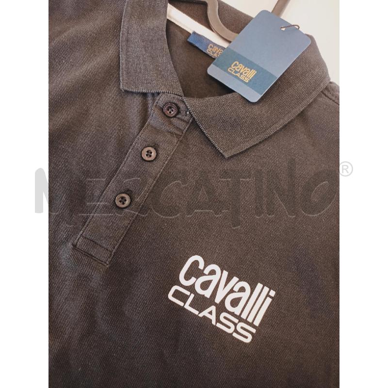 POLO UOMO CAVALLI CLASS NERA CARTELLINATA | Mercatino dell'Usato Roma rebibbia 2