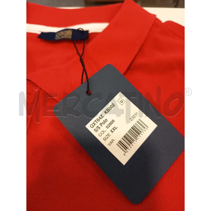 POLO UOMO CAVALLI CLASS TGXXL ROSSA CARTELLINO | Mercatino dell'Usato Roma rebibbia 3