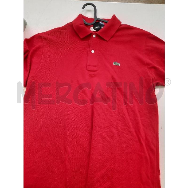 POLO UOMO LACOSTE ROSSA TGXL M CORTA | Mercatino dell'Usato Roma rebibbia 1