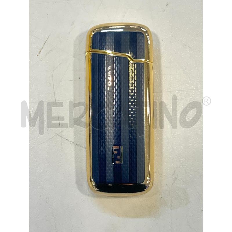 PORTA ACCENDINO FENDI DORATO BLU | Mercatino dell'Usato Roma rebibbia 1