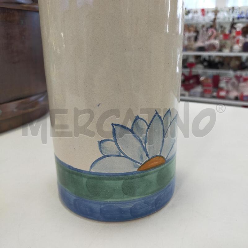 PORTA BICCHIERI CERAMICA B BLU VERDE | Mercatino dell'Usato Roma rebibbia 2