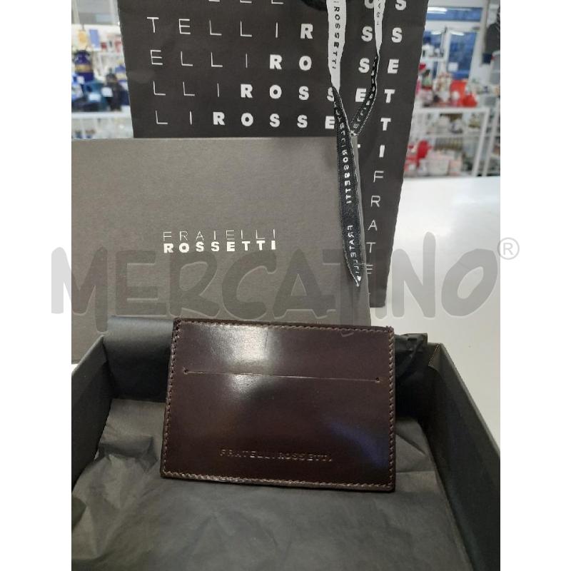 PORTA CARTE FRATELLI ROSSETTI MARRONE S NUOVO | Mercatino dell'Usato Roma rebibbia 1