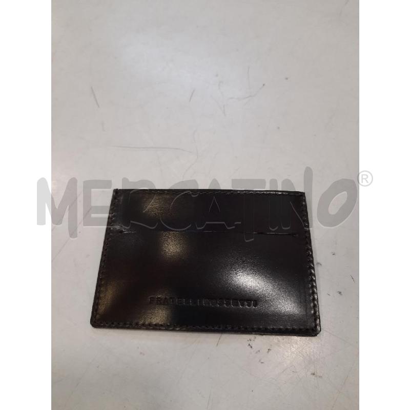 PORTA CARTE FRATELLI ROSSETTI MARRONE S NUOVO | Mercatino dell'Usato Roma rebibbia 2