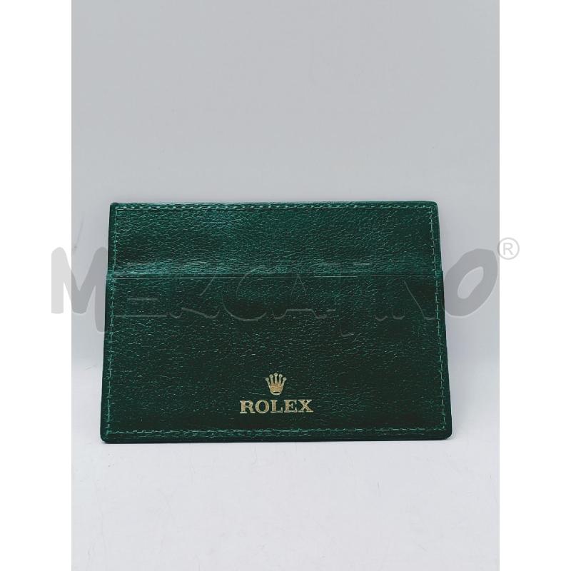 PORTA DOCUMENTI ROLEX VERDE | Mercatino dell'Usato Roma rebibbia 1