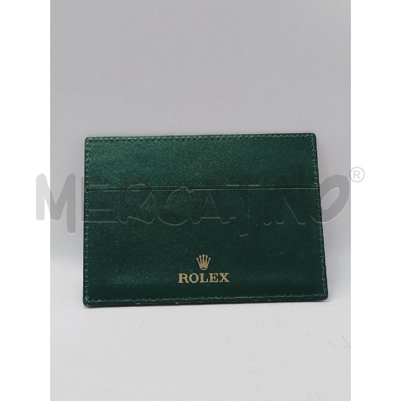 PORTA DOCUMENTI ROLEX VERDE | Mercatino dell'Usato Roma rebibbia 1
