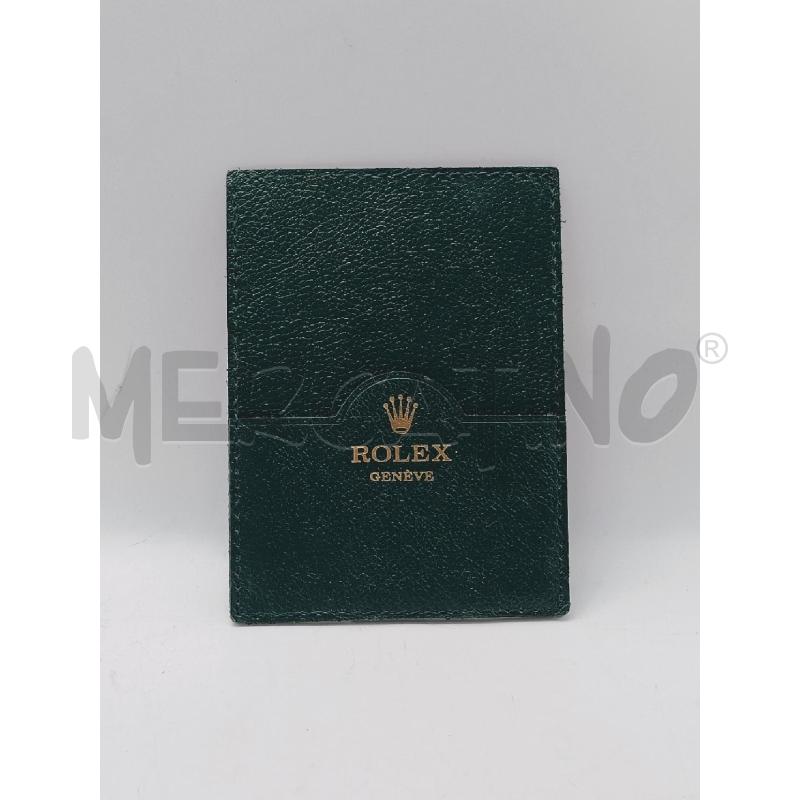 PORTA DOCUMENTI ROLEX VERDE | Mercatino dell'Usato Roma rebibbia 1
